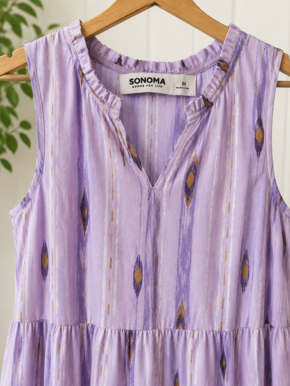 Sonoma Lavender Printed Maxi Dress Size M - Picture 3 of 3